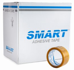 TAŚMA PAKOWA SMART TRANSPARENT KAUCZUK NATURALNY (SOLVENT) 48/50Y - 36 SZT.