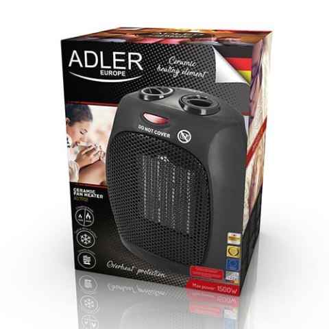 TERMOWENTYLATOR CERAMICZNY 1500W ADLER AD 7702 TERMOWENTYLATOR CERAMICZNY 1500W ADLER AD 7702