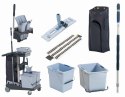 ZESTAW WÓZEK VOLEO PRO STANDARD (WIADRO 15L+20L + WOREK + PRASA + KIJ + UCHWYT + MOP)