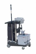 ZESTAW WÓZEK VOLEO PRO STANDARD (WIADRO 15L+20L + WOREK + PRASA + KIJ + UCHWYT + MOP)