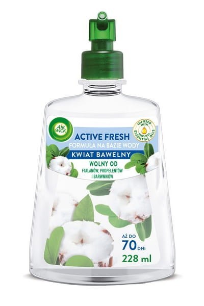AIR WICK ACTIvE FRESH WKŁAD KWIAT BAWEŁNY/FRESH COTTON 228 ML AIR WICK ACTIvE FRESH WKŁAD KWIAT BAWEŁNY/FRESH COTTON 228 ML