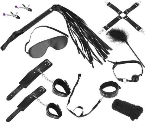AKCESORIA EROTYCZNE - ZESTAW - CZARNE - 8872