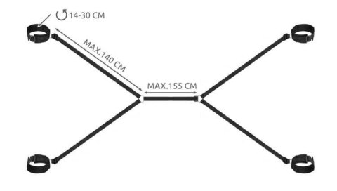 AKCESORIA EROTYCZNE - ZESTAW KAJDANEK - 7477