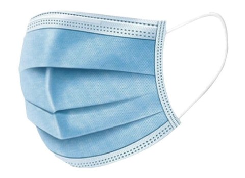 MASECZKA HIGIENICZNA TRÓJWARSTWOWA NIEBIESKA - 50 SZT.