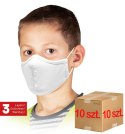 MASECZKA WIELOKROTNEGO UŻYTKU DLA DZIECI / BIAŁA / MAS-SAFER-KIDS W - 10 SZT.