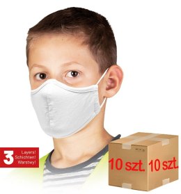 MASECZKA WIELOKROTNEGO UŻYTKU DLA DZIECI / BIAŁA / MAS-SAFER-KIDS W - 10 SZT.