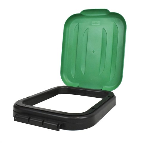 POKRYWA STOJAKA DO SEGREGACJI ODPADÓW ZIELONA - MDRC