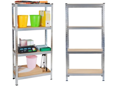 REGAŁ MAGAZYNOWY 150x75x30 CM - 4 PÓŁKI