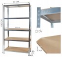 REGAŁ MAGAZYNOWY 180x90x40 CM - 5 PÓŁEK