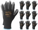 RĘKAWICE ROBOCZE / CZARNE / OX-LATEKS_BS - 100 PAR (10 - XL)