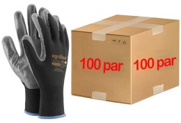 RĘKAWICE ROBOCZE / CZARNE / OX-NITRICAR_BS - 100 PAR (7 - S)