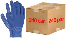 RĘKAWICE ROBOCZE / NIEBIESKO-BIAŁE / ROZMIAR: 9 - L / OX-DOTUA_NW - 240 PAR