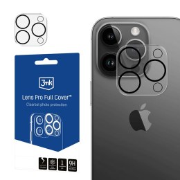 SZKŁO HARTOWANE 3MK LENS PRO FULL COvER APPLE IPHONE 15 PRO/15 PRO MAx