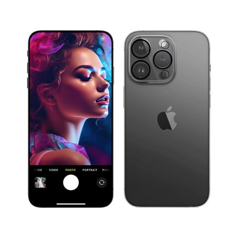 SZKŁO HARTOWANE 3MK LENS PRO FULL COvER APPLE IPHONE 15 PRO/15 PRO MAx SZKŁO HARTOWANE 3MK LENS PRO FULL COvER APPLE IPHONE 15 PRO/15 PRO MAx