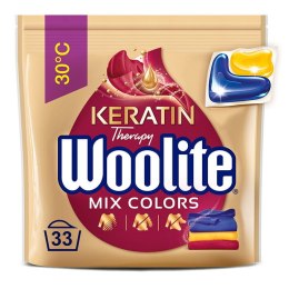 WOOLITE ŻELOWE KAPSUŁKI DO PRANIA Z KERATYNĄ DO KOLORÓW 33 SZT