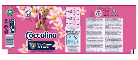 COCCOLINO PERFUME&CARE TIARE FLOWER & RED FRUITS 1600ML COCCOLINO PERFUME&CARE TIARE FLOWER & RED FRUITS 1600ML
