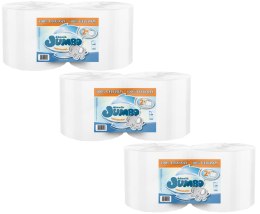 CZYŚCIWO PAPIEROWE 2R SŁONIK JUMBO PROFESSIONAL BIAŁE 650 LIST 2W - 6 ROLEK