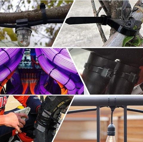 OPASKI ZACISKOWE TRYTKI 4,8 x 300 MM - 100 SZT.