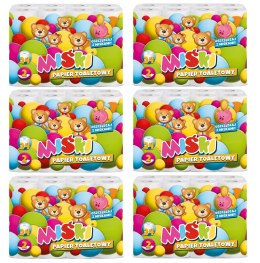 PAPIER TOALETOWY 24R MIŚKI 2W MIX - 144 ROLKI