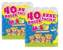 PAPIER TOALETOWY 40R MIŚKI 3W - 80 ROLEK