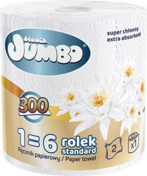 RĘCZNIK PAPIEROWY 1R SŁONIK JUMBO MAXI 300 LIST 2W - 4 SZT. RĘCZNIK PAPIEROWY 1R SŁONIK JUMBO MAXI 300 LIST 2W - 4 SZT.