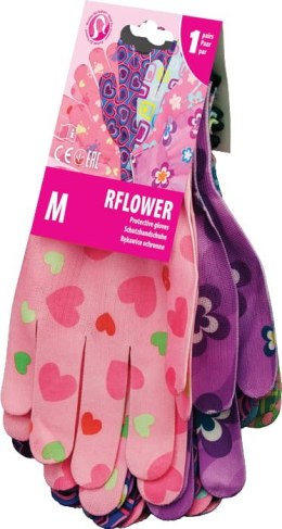 RĘKAWICE OGRODOWE / KOLOROWE / RFLOWER (8 - M)