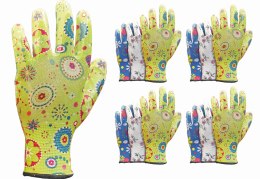 RĘKAWICE OGRODOWE / KOLOROWE / RGARDEN-NI - 12 PAR (6 - XS)