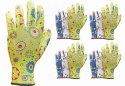 RĘKAWICE OGRODOWE / KOLOROWE / RGARDEN-NI - 12 PAR (8 - M)