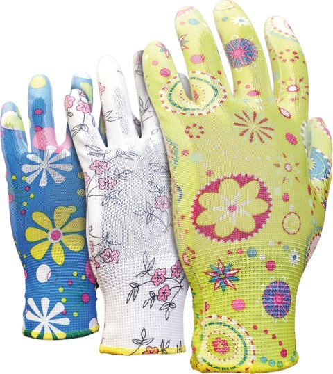 RĘKAWICE OGRODOWE / KOLOROWE / RGARDEN-PU - 12 PAR (6 - XS) RĘKAWICE OGRODOWE / KOLOROWE / RGARDEN-PU - 12 PAR (6 - XS)