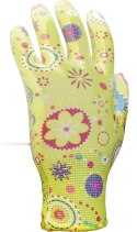 RĘKAWICE OGRODOWE / KOLOROWE / RGARDEN-PU - 12 PAR (6 - XS)