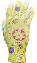 RĘKAWICE OGRODOWE / KOLOROWE / RGARDEN-PU - 12 PAR (6 - XS)