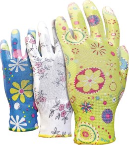RĘKAWICE OGRODOWE / KOLOROWE / RGARDEN-PU (6 - XS)