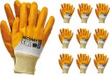 RĘKAWICE ROBOCZE / POMARAńCZOWE / RECONIT - 10 PAR (9 - L)