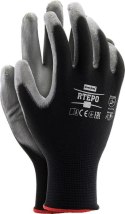 RĘKAWICE ROBOCZE / CZARNO-SZARE / RTEPO_BS - 240 PAR (10 - XL)