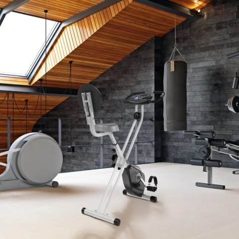 ROWER STACJONARNY SKŁADANY MAGNETYCZNY CZARNO-SZARY PAKO A90-192GY