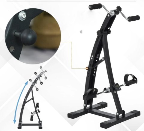 ROWER TRENINGOWY DLA SENIORÓW 2W1 CZARNY PAKO A90-158BK