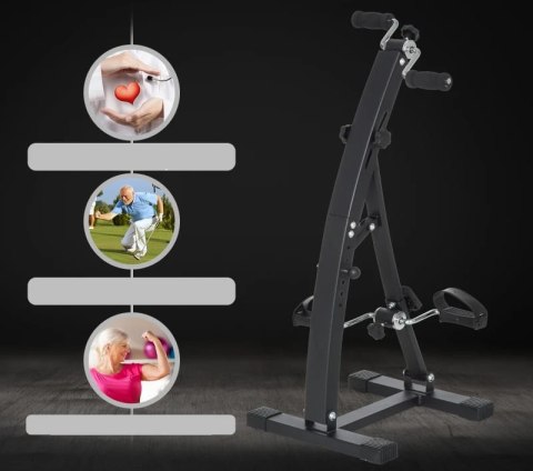 ROWER TRENINGOWY DLA SENIORÓW 2W1 CZARNY PAKO A90-158BK