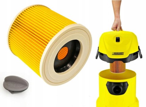 ZESTAW 10x WOREK DO ODKURZACZY KäRCHER 6.959-130.0 + FILTR POWIETRZA DO ODKURZACZY KäRCHER 6.414-552.0