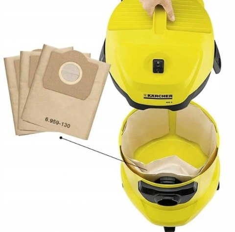 ZESTAW 10x WOREK DO ODKURZACZY KäRCHER 6.959-130.0 + FILTR POWIETRZA DO ODKURZACZY KäRCHER 6.414-552.0