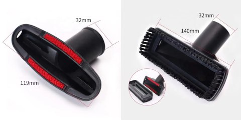 ZESTAW SSAWEK I SZCZOTEK DO ODKURZACZY 32MM/35MM 6 ELEMENTÓW