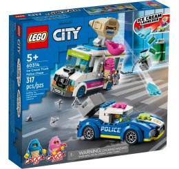 60314 - LEGO CITY - POLICYJNY POŚCIG ZA FURGONETKĄ Z LODAMI