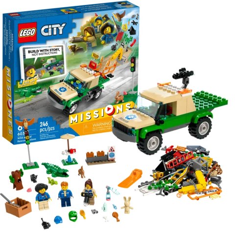 60353 - LEGO CITY - MISJE RATOWANIA DZIKICH ZWIERZĄT 60353 - LEGO CITY - MISJE RATOWANIA DZIKICH ZWIERZĄT