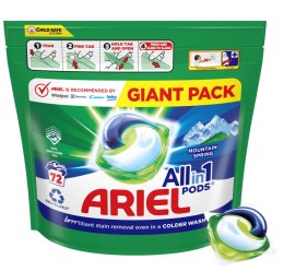 ARIEL KAPSUŁKI DO PRANIA ALL-IN-1 PODS MOUNTAIN SPRING DO BIAŁEGO 72 SZT.