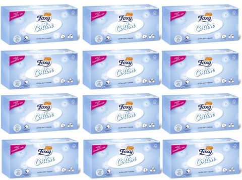 CHUSTECZKI HIGIENICZNE FOXY COTTON BOx 90 SZT. - 12 OP. CHUSTECZKI HIGIENICZNE FOXY COTTON BOx 90 SZT. - 12 OP.