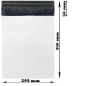 FOLIOPAKI KURIERSKIE BIAŁE 200x300MM - 100 SZT.