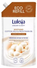 LUKSJA KREMOWE MYDŁO W PŁYNIE MLECZKO BAWEŁNIANE I PROWITAMINA B5 900 ML