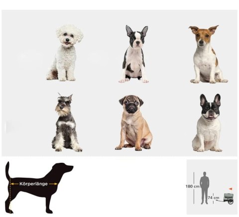 PRZYCZEPKA ROWEROWA DLA ZWIERZĄT PAKO D00-184V00GY