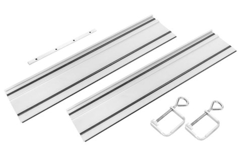 SZYNY PROWADZĄCE 2 x 700 MM, ŁĄCZNIK, 2 ZACISKI SZYNY PROWADZĄCE 2 x 700 MM, ŁĄCZNIK, 2 ZACISKI