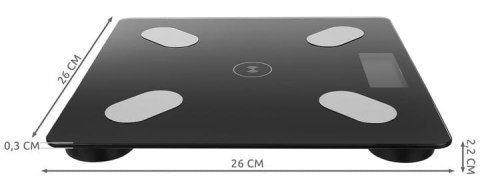 WAGA 180KG Z FUNKCJĄ BLUETOOTH W9993
