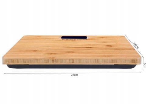 WAGA ŁAZIENKOWA LED - DREWNIANA